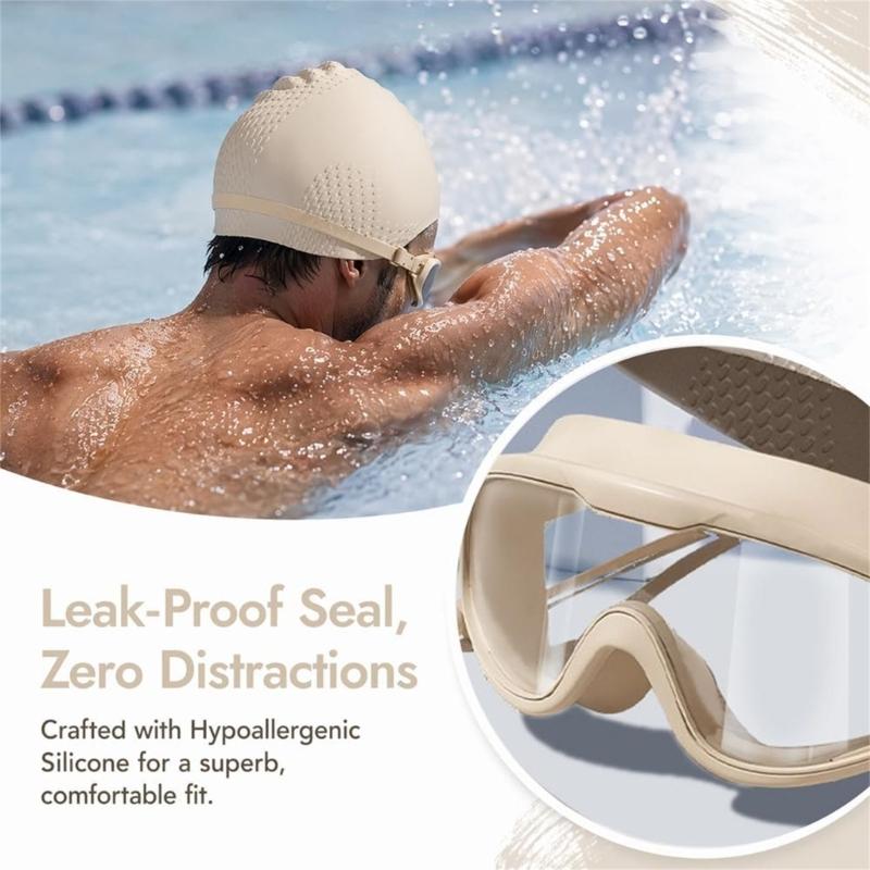 Swim Hat Silicone - Y1UC 1 ensemble bonnet natation lunettes