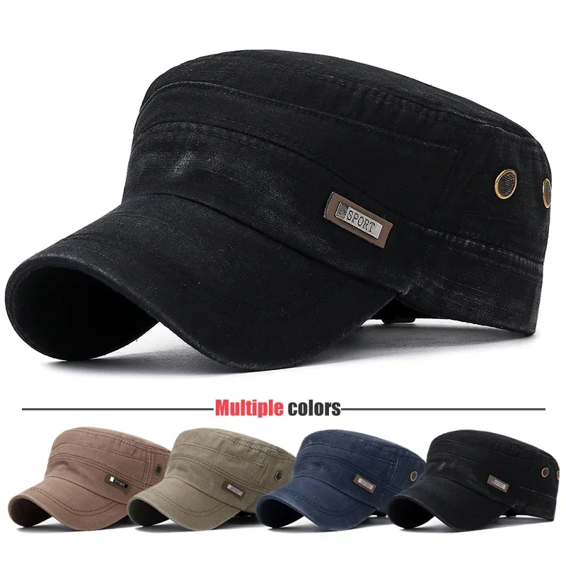 Snapback Hat Flat - Casquette plate de cadet militaire, vêtements