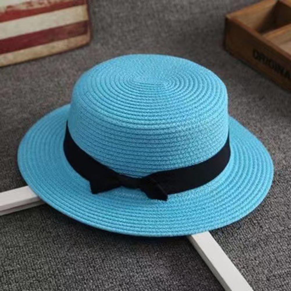 Sun Hat Wide Brim - Chapeau de paille tissé à la