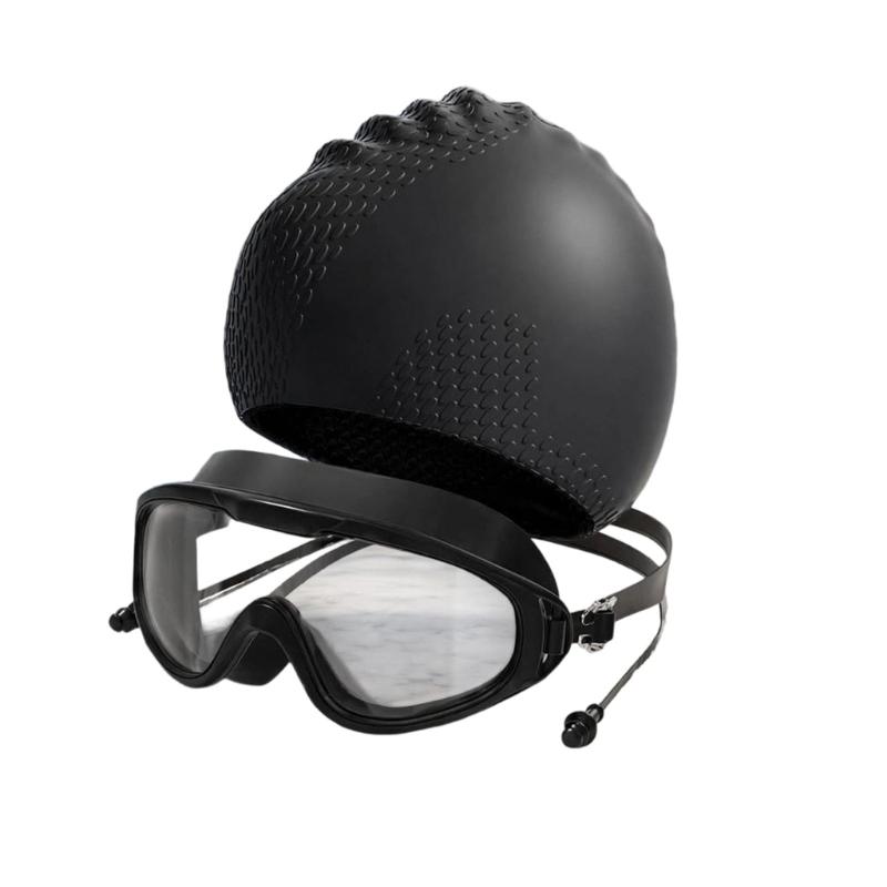 Y1UC 1 ensemble bonnet natatio - Swim Hat Silicone avis et prix