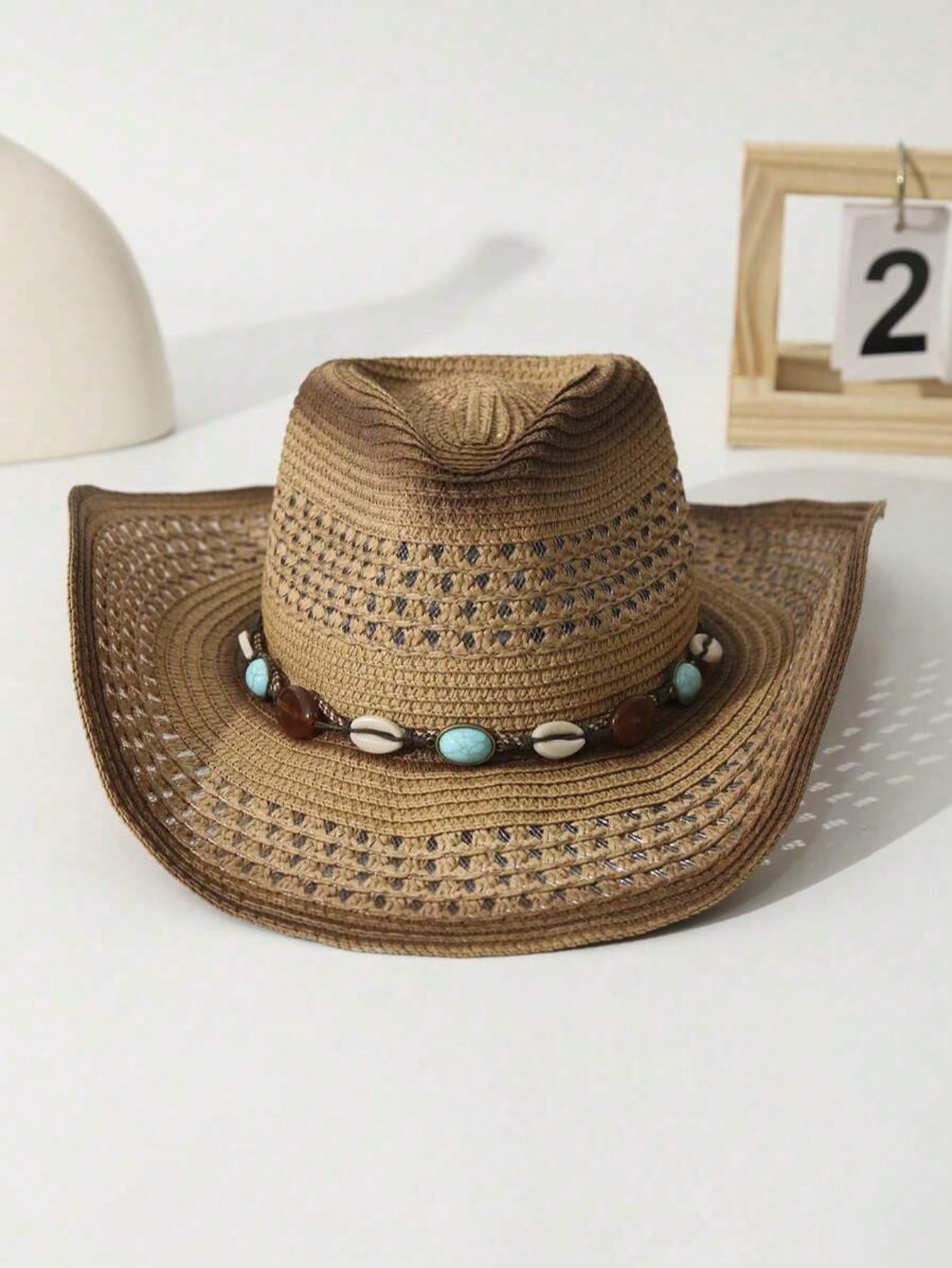 Chapeau de cowboy unisexe en p - Cowboy Hat Straw avis et prix